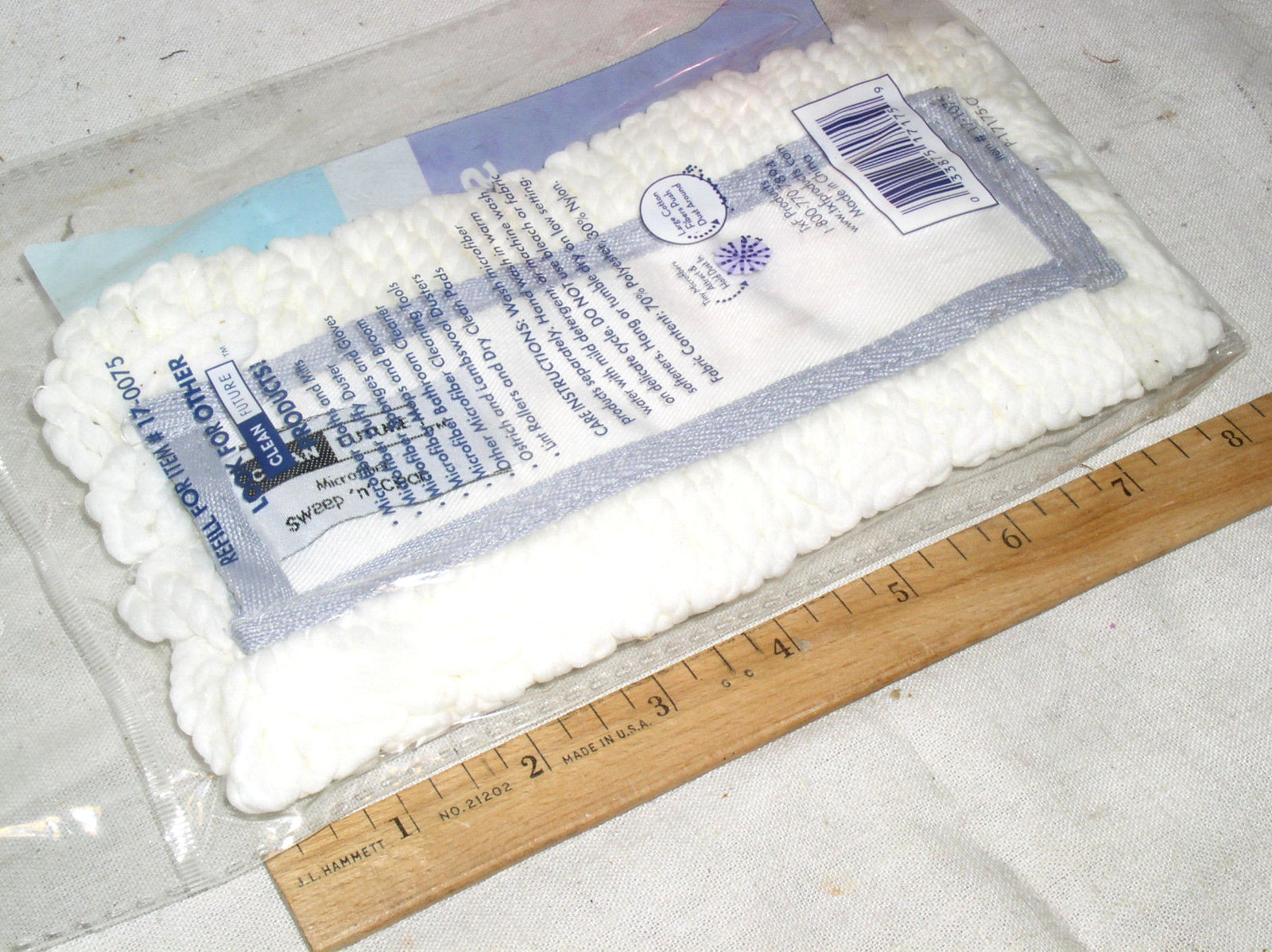 NEW TFX MICROFIBER SWEEP N CLEAN FUTURE DUSTER CLEANER 17-1075 COTTON REFILL USA