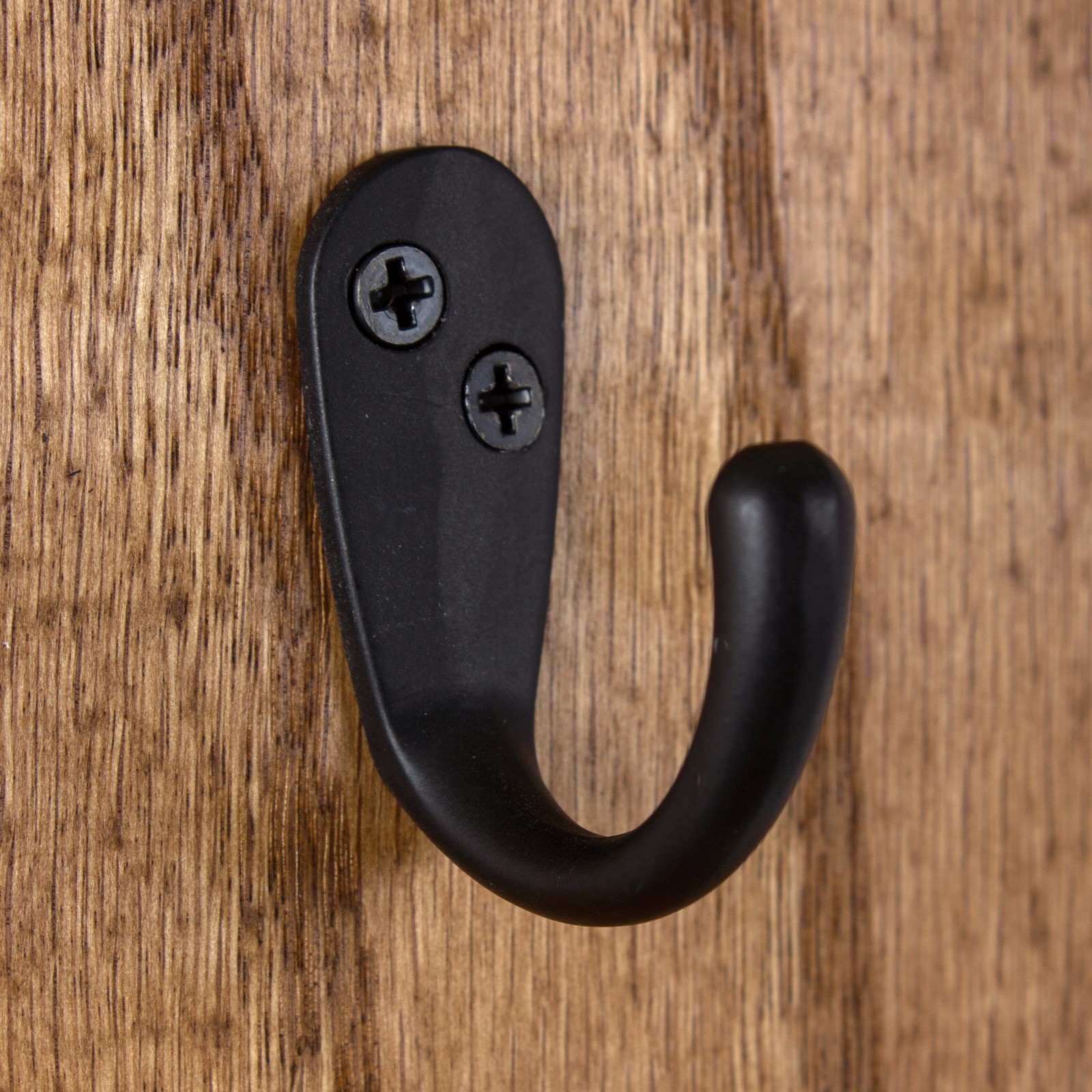 GlideRite Small Single Coat Robe Wall Hook Matte Black – 7005-MB-1