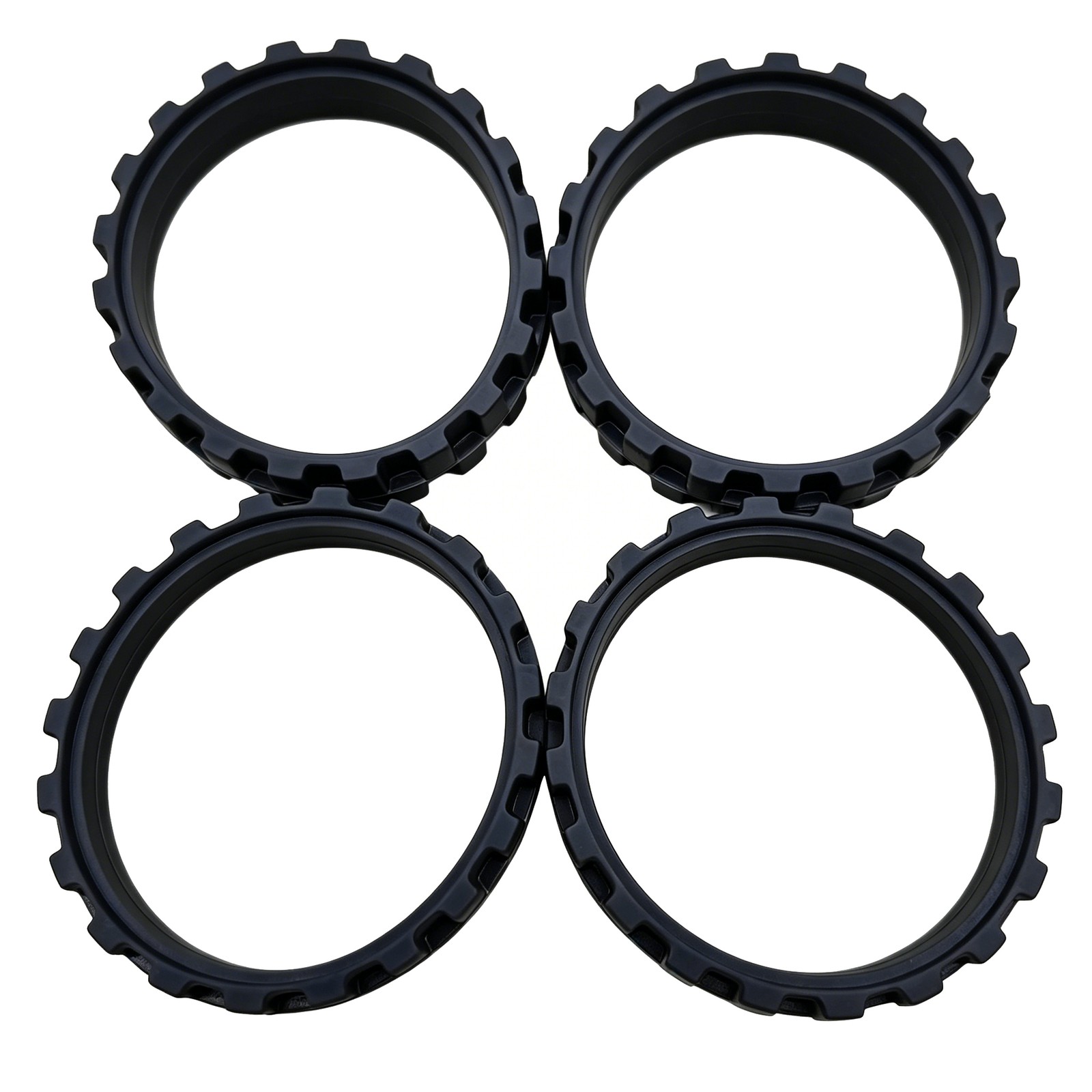 4X Vacuum Robot Tires for Irobot Roomba Wheels Series 5/6/7/8/9/I7 S9+ Anti-Slip