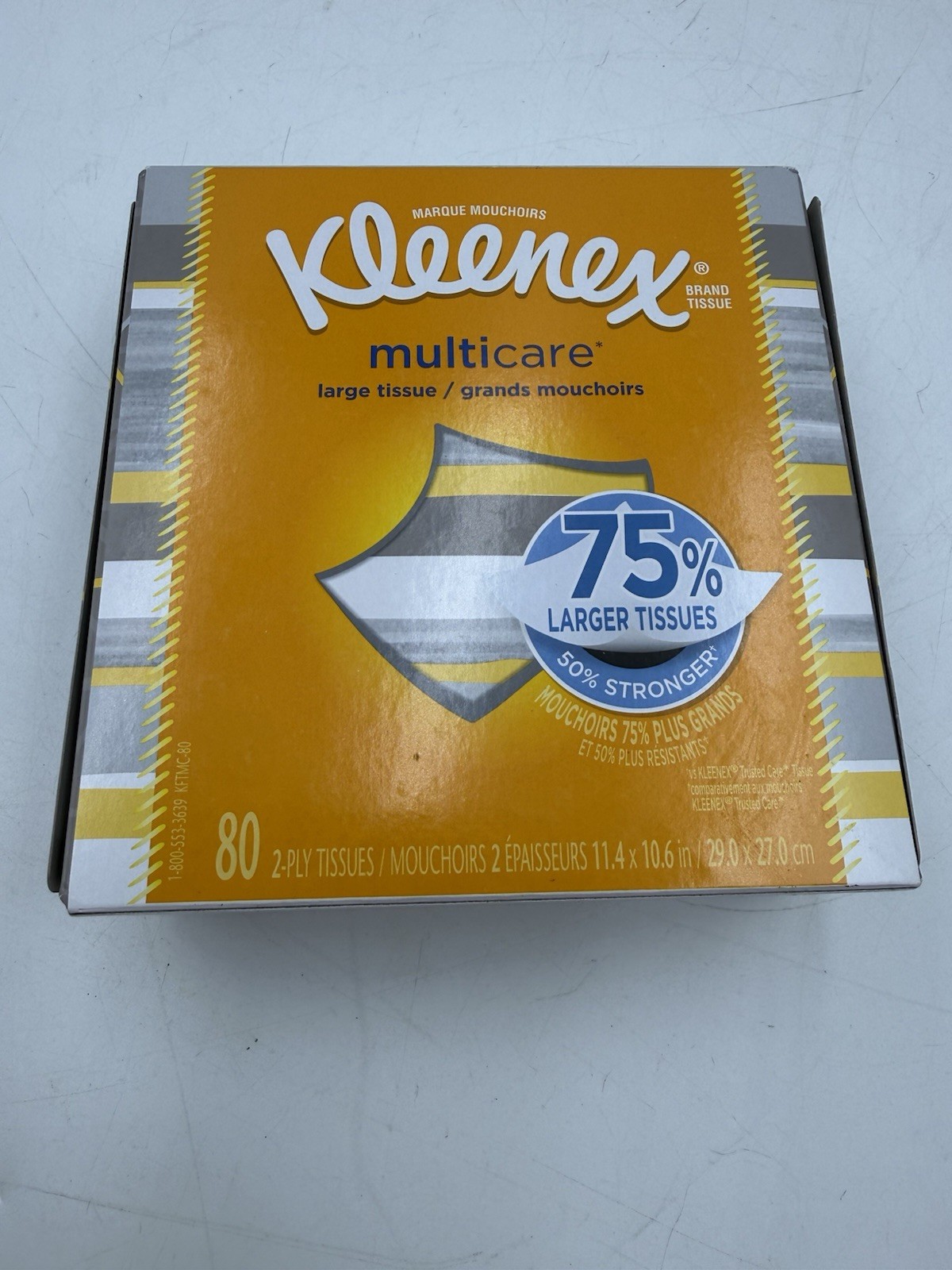 Kleenex Multicare Large Facial Tissues Box 80 Tissues Discontinued Lot of Boxes
