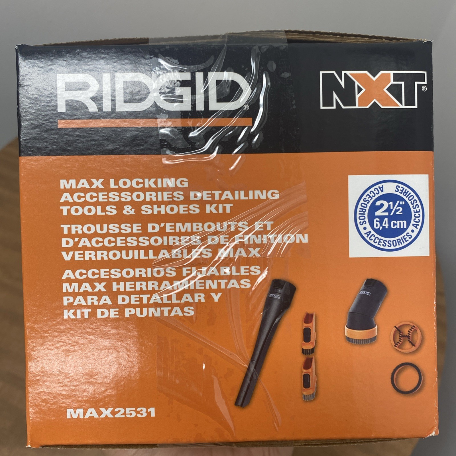 Rigid 2-1/2 In. MAX2531 NXT Max Crevice Tool, Dusting Brush Vacuum Attachments