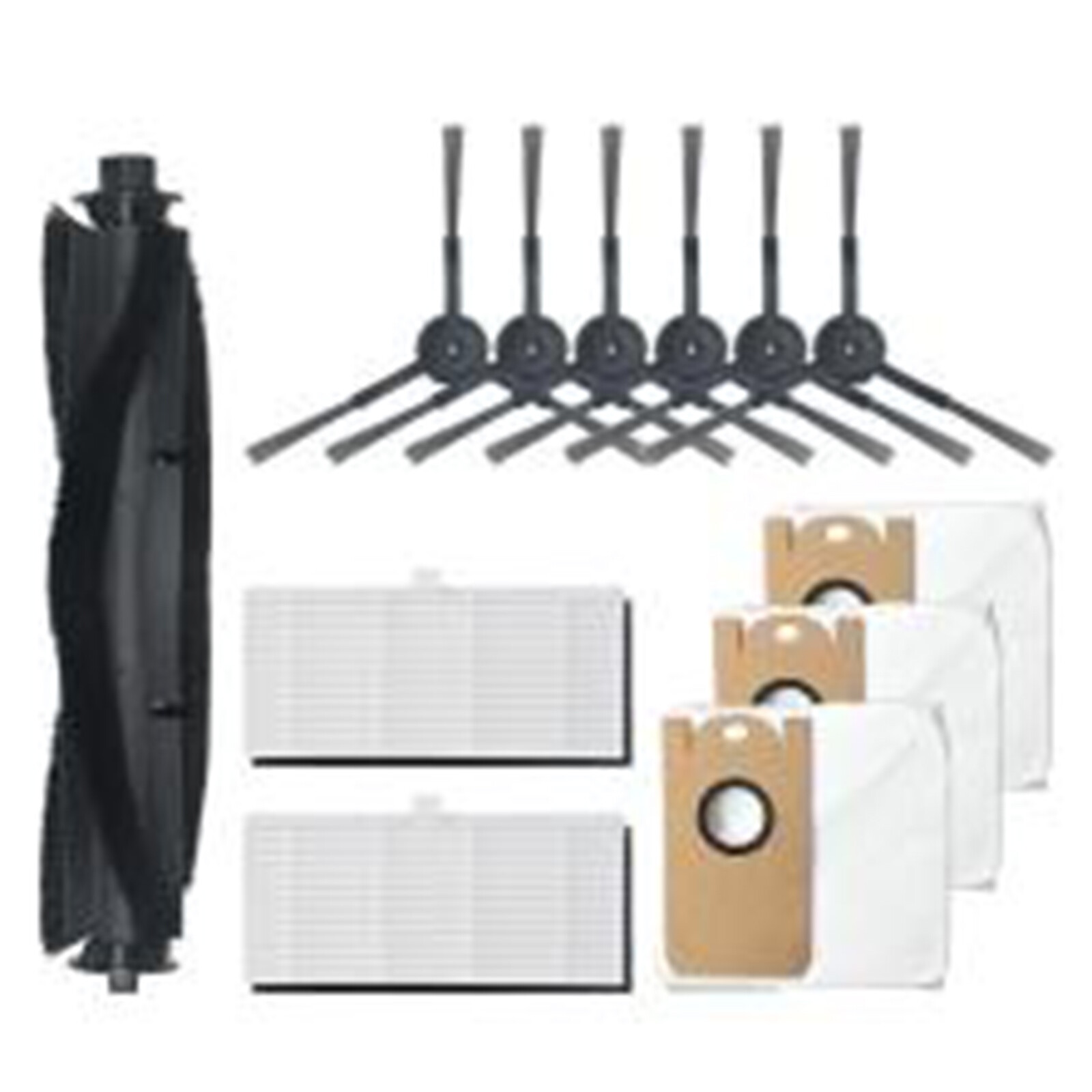 For VIOMI S9 Vacuum Cleaner Parts Side Brush Filter Mop Cloth Dust Bag Kit