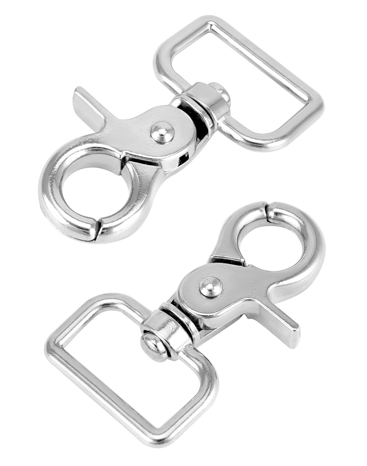 Metal Swivel Snap Hooks 2.6 Inch – 10 Pack Smooth 360° Rotation for Bags, Keycha