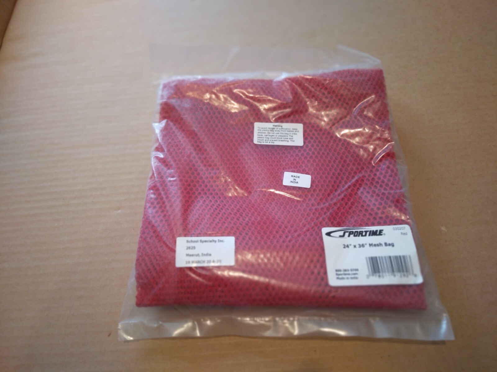 2) SporTime Mesh Bag 24″X36 Red (SEE THE PICTURES FOR DETAILS)