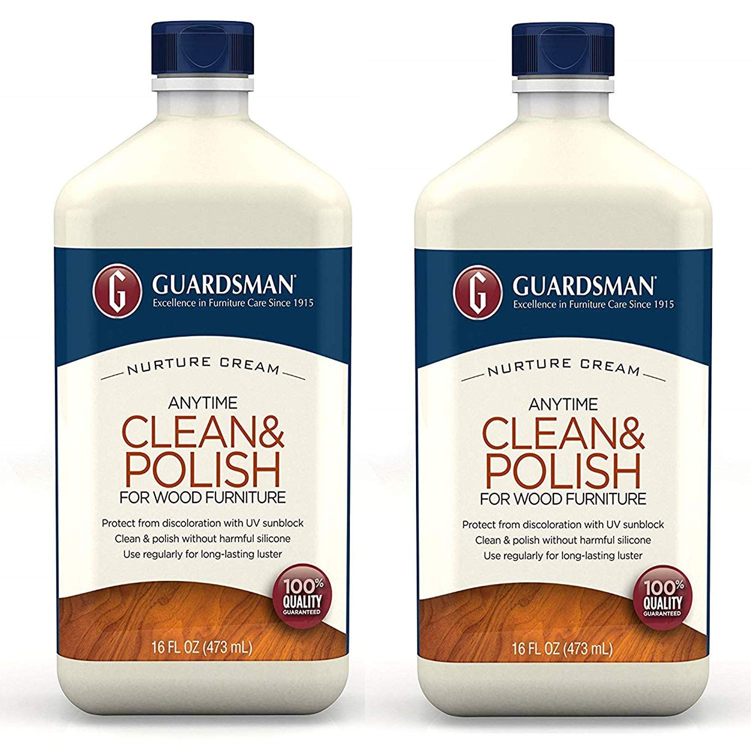 Clean & Polish for Wood Furniture – Cream Polish 16 Oz – Silicone Free, UV Prote