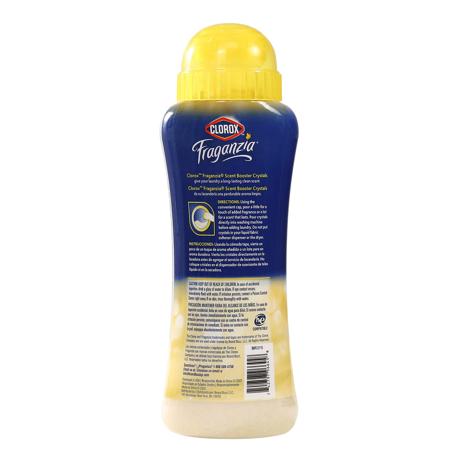 Clorox Fraganzia Vanilla Laundry Crystals 2 Pack Scent Booster 1 Ounce Each