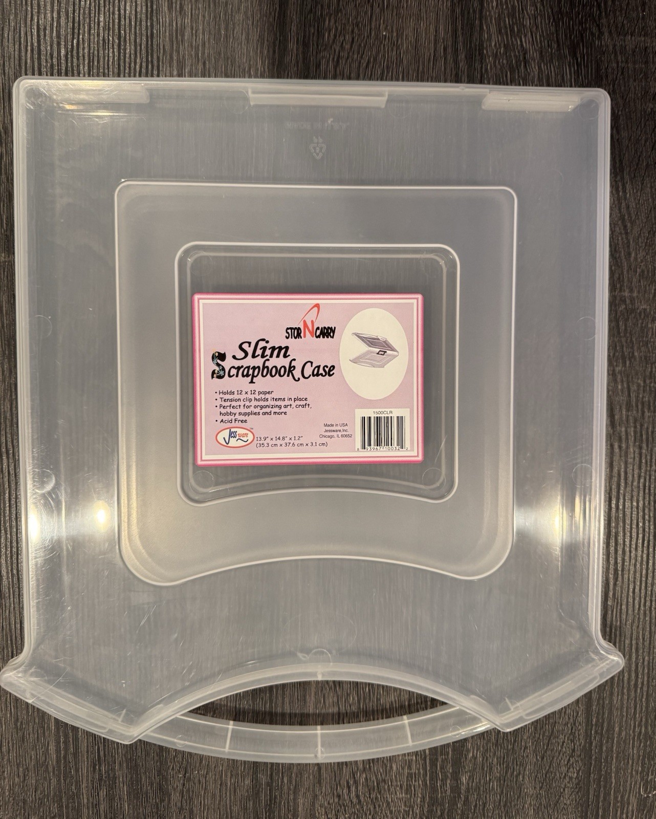 Lot of 3 Stor N Carry Slim Scrapbook Storage Cases 12×12 Acid Free Made In USA