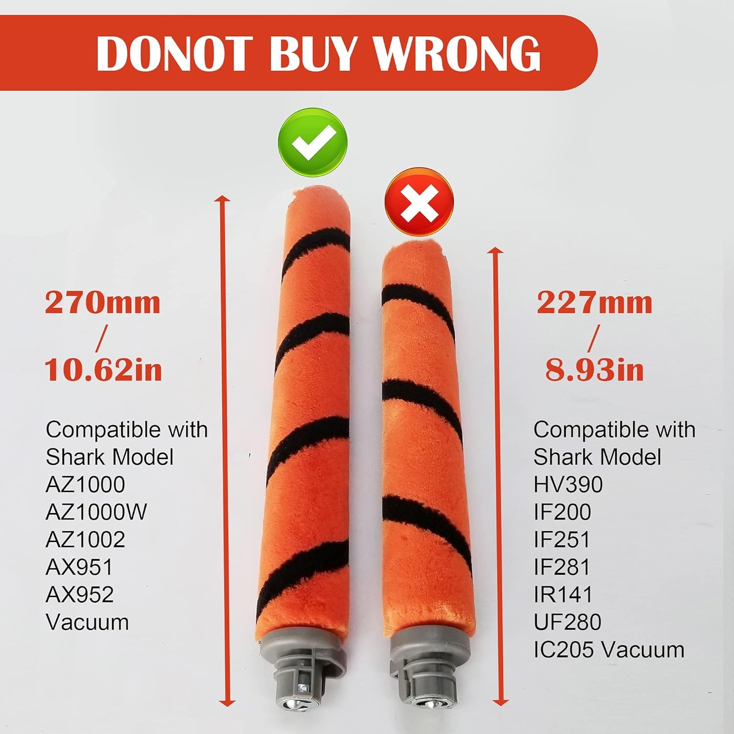 Smilefil 2 Pcs UV700 Replacement Brush Roll Compatible with Shark Apex AX950