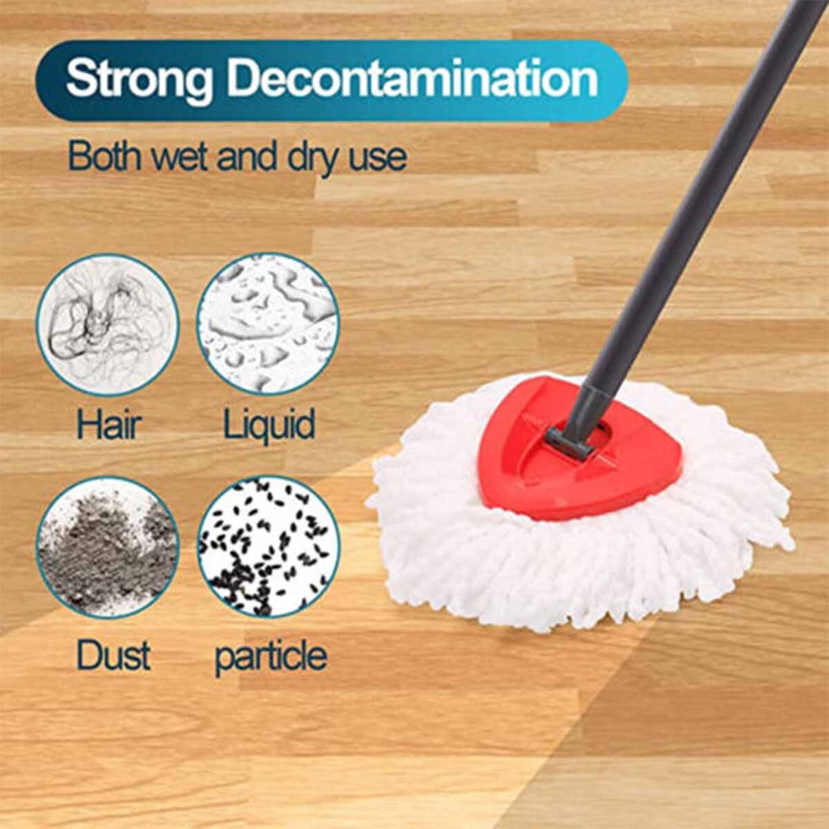 360° Rotating Replacement Mop Base Parts Refill Head Disc For O-Cedar Easy Wring
