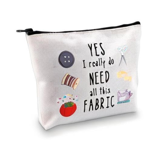 GJTIM Sewing Quilter Gift: ‘Yes I Really Do Need Medium, All This Fabric Bag