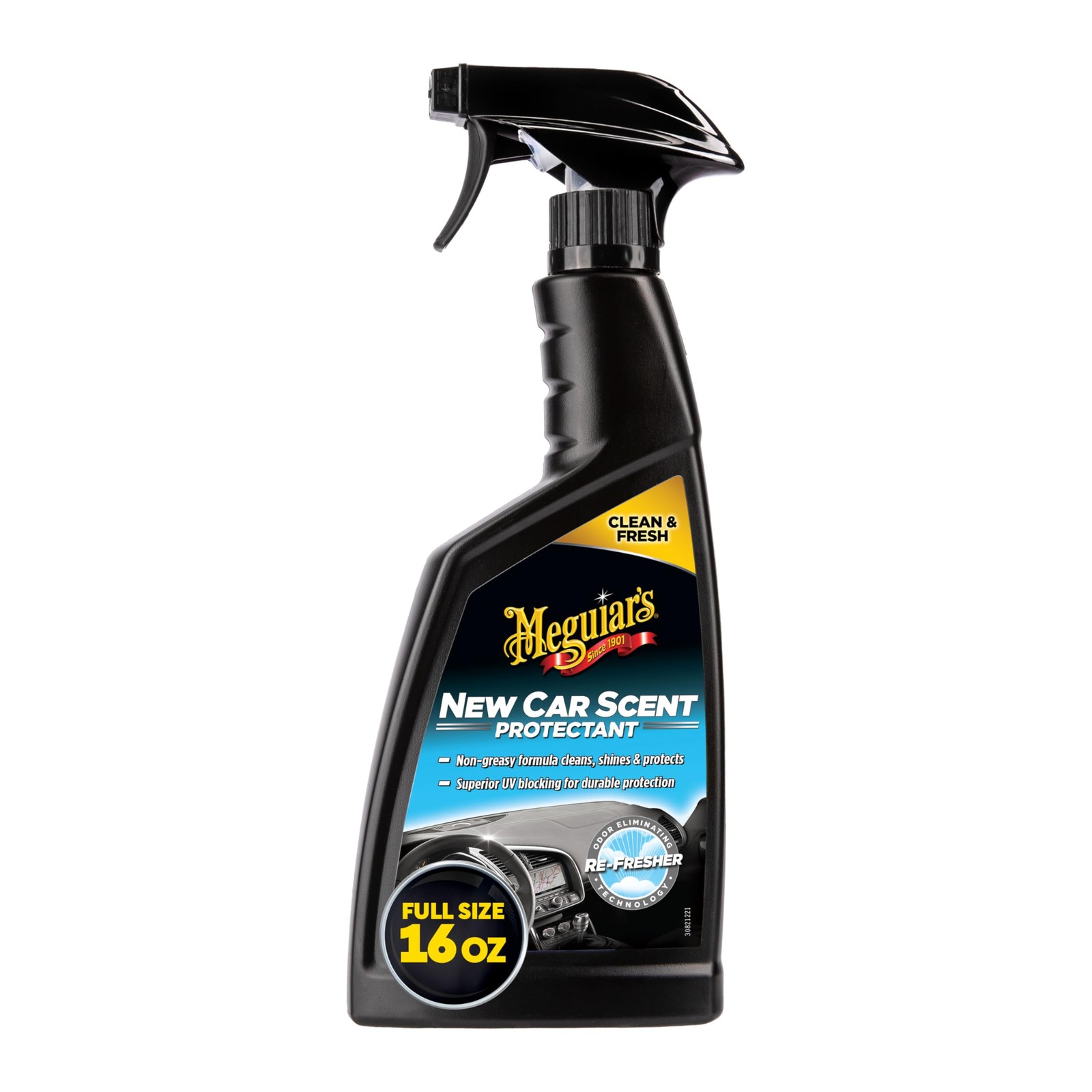 Meguiar’s Interior Protectant 16 Fl Oz New Car Scent Cleans Shines Protects