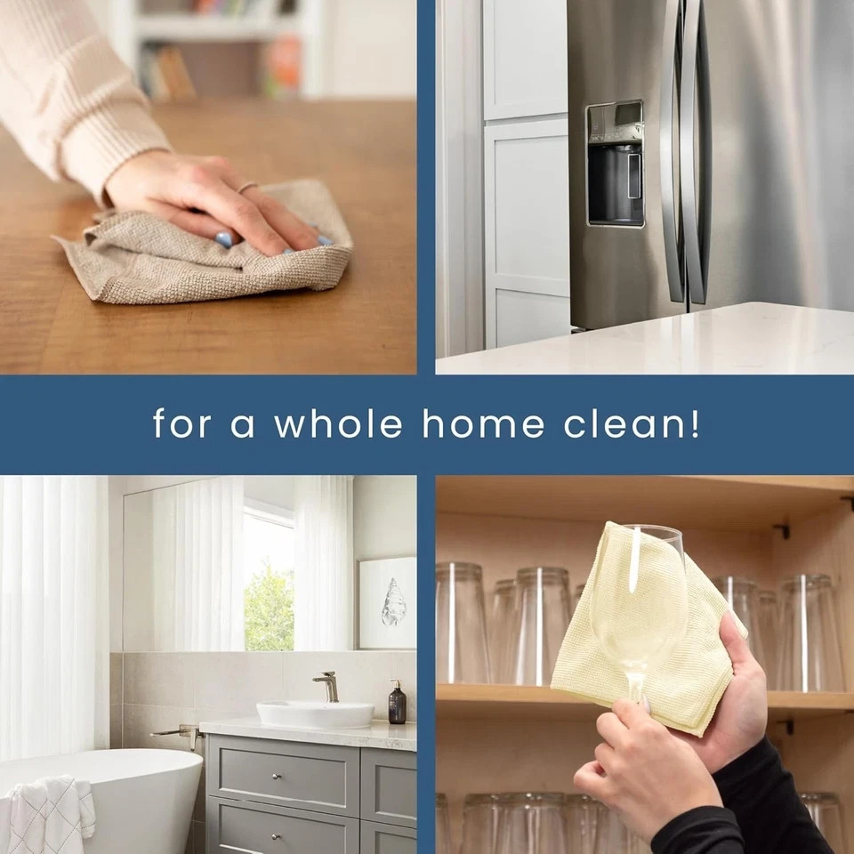 Microfiber Cleaning Cloth Set of 50 Towel Rag Car Polishing Detailing No-Scratch