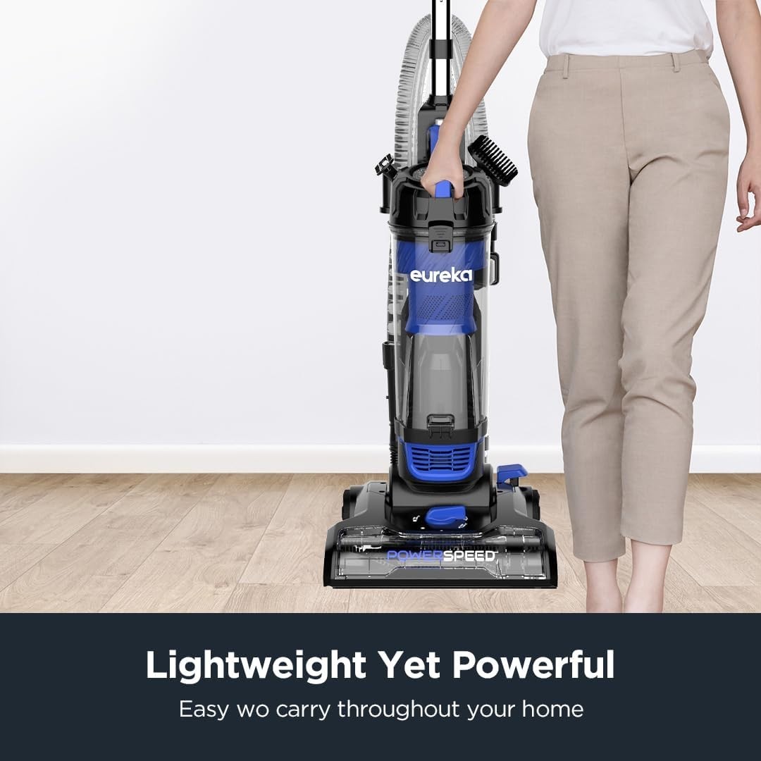 Eureka PowerSpeed Upright Vacuum Cleaner Lightweight for Carpet & Hard Floor