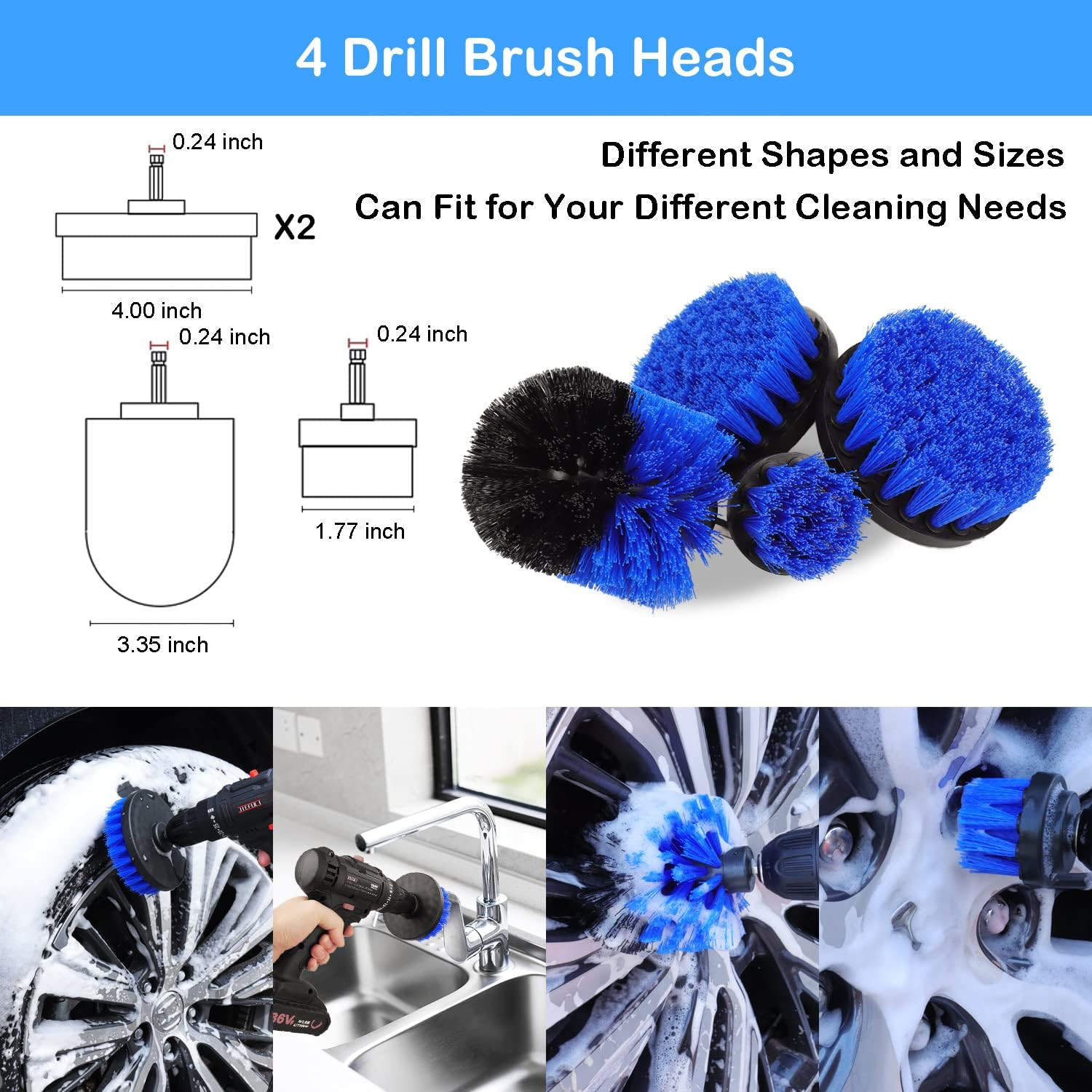20Pcs Car Wheel Tire Detailing Brush Set,Car Detailing Kit,Car Detailing Brushes