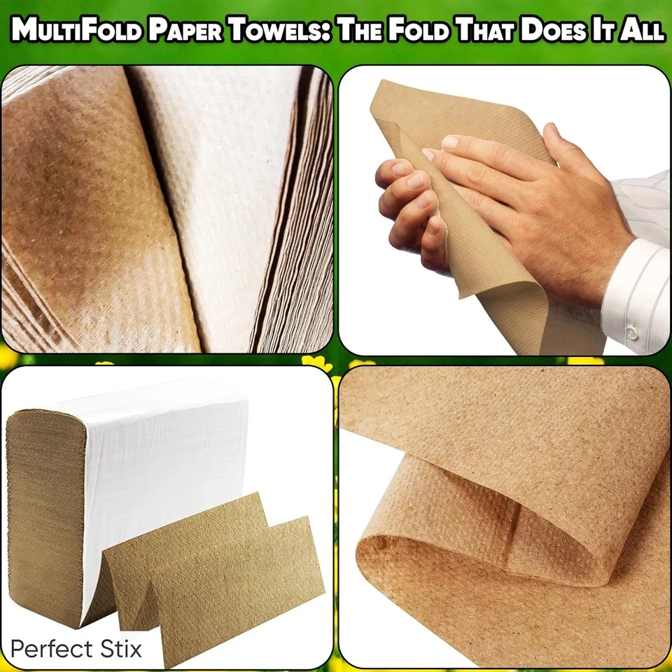 Kraft MultiFold Paper Towels- Pack of 2-250ct. Total 500 Towels
