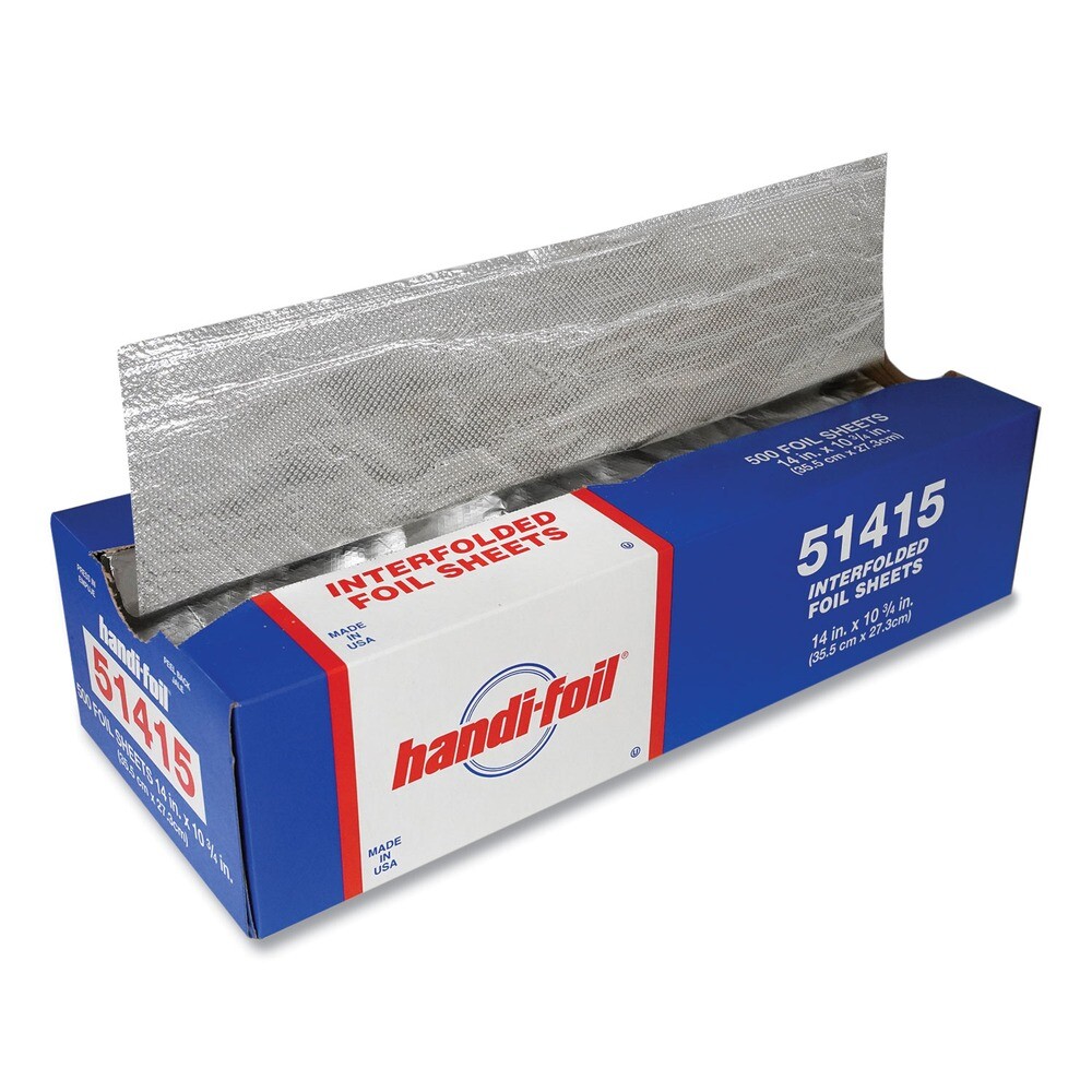 Handi-Foil 51415 10.75 in. x 14 in. Interfold Foil Sheets (6 Boxes/Carton) New