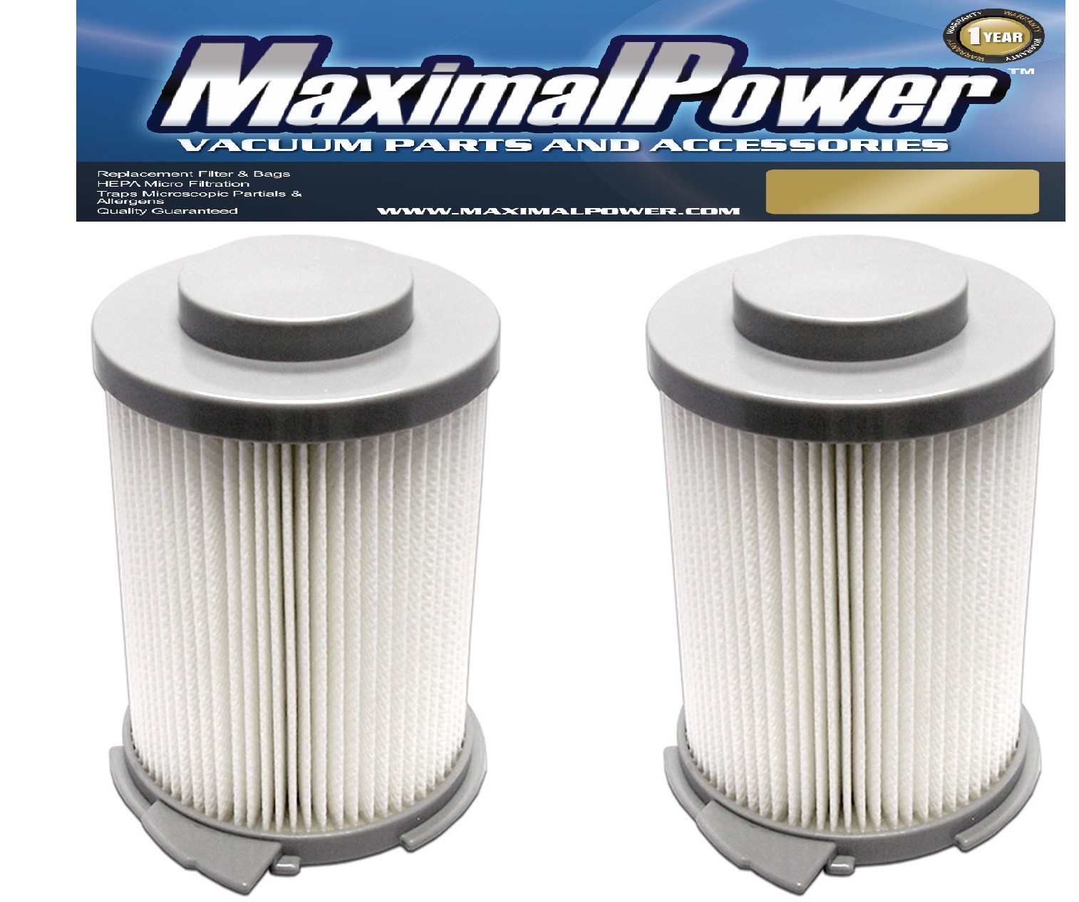 MaximalPower Filters Hoover WindTunnel Bagless59134033 S3755 S3765 040 (2PK)