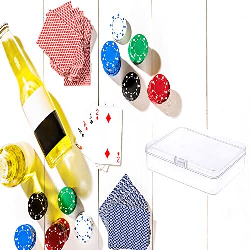 12 Pcs Mini Plastic Storage Containers Box with Lid, 4.5×3.4 Inches Clear