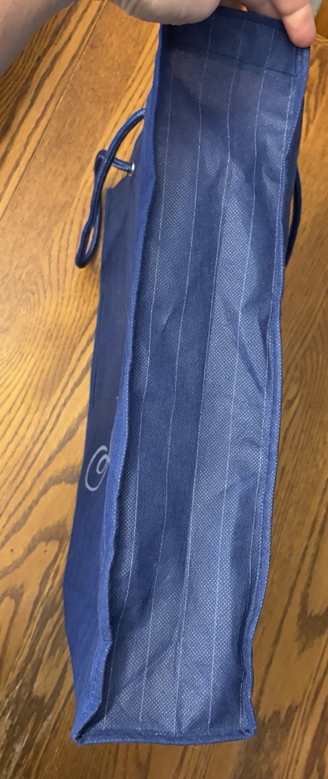 TOM JAMES MENS BLUE CLOTH SHOPPING TOTE GIFT BAG SINCE 1966