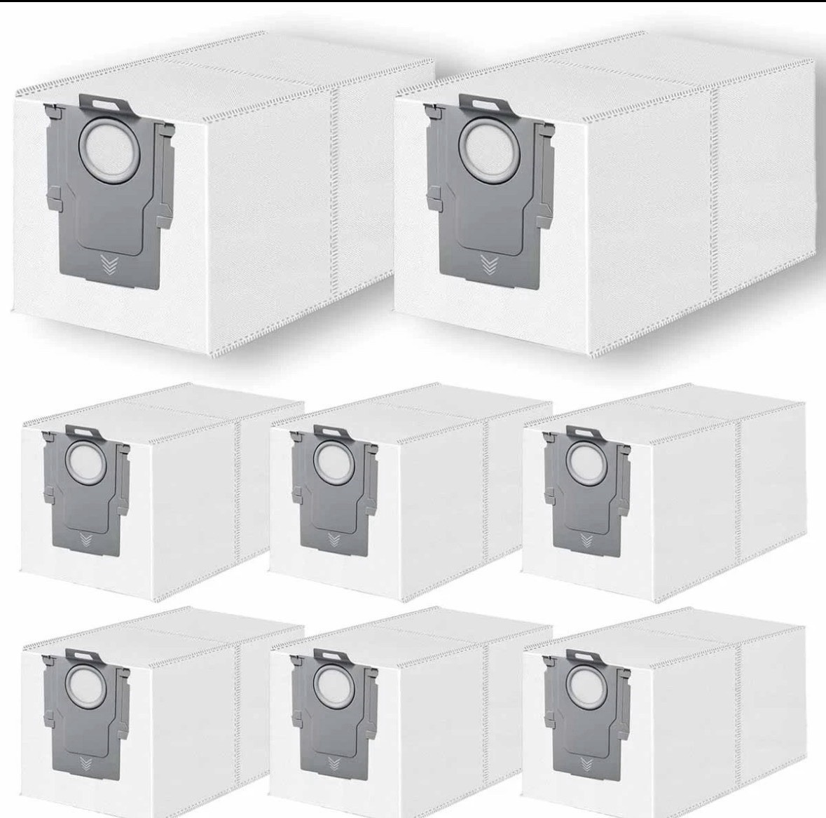 Dust Bags Replacement Roborock Qrevo Curv Qrevo CurvX Robot Vacuum Cleaner 8pk