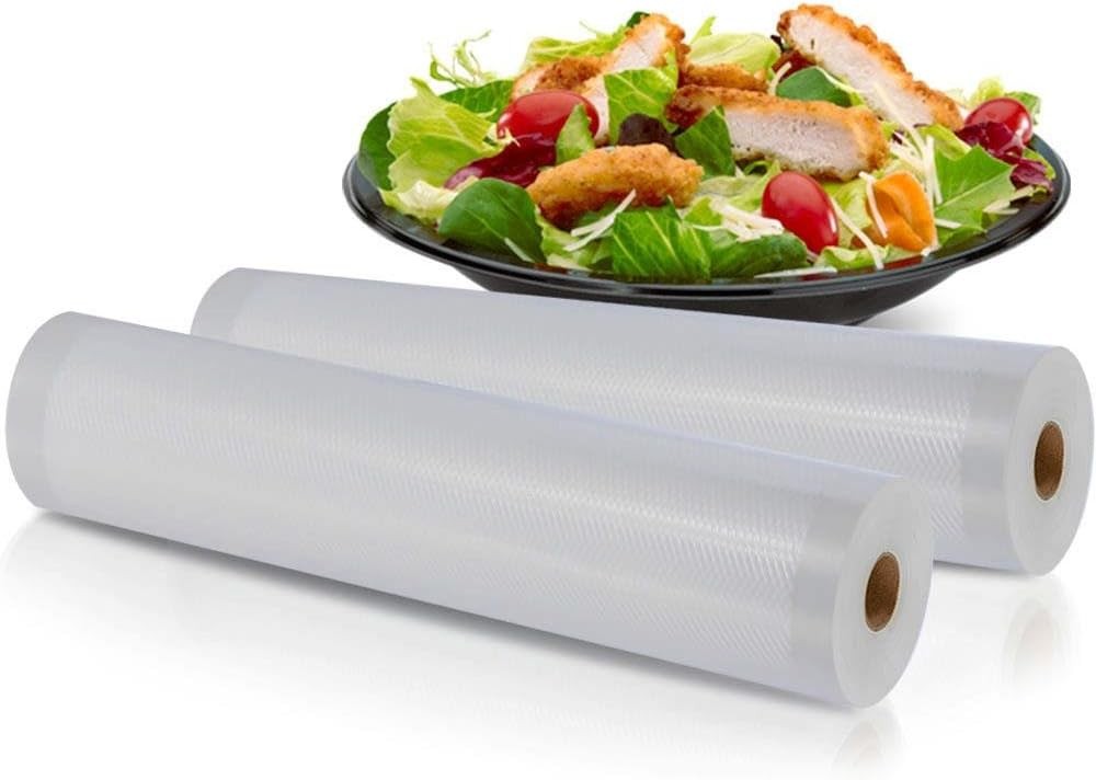 NutriChef 8×50 Rolls 2pk Compatible w/ All Brands Vacuum Sealer Bags (Open Box)