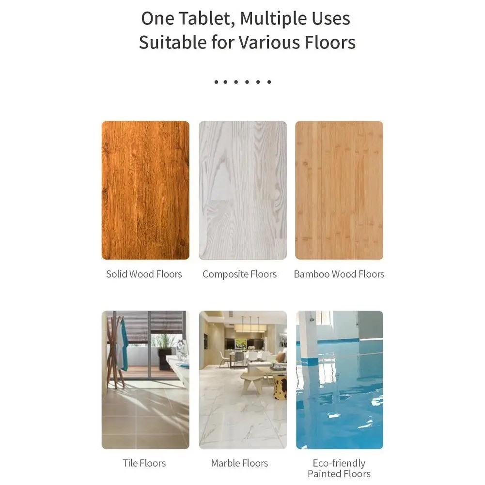 100PCS Multi-surface Floor Cleaning Tablets, Multiple Effect the floors Clean US
