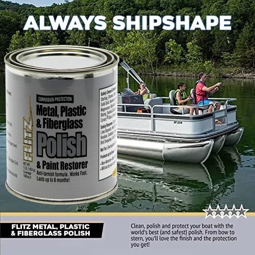 FLITZ Metal, Plastic & Fiberglass Polish 1lb/453g CA03516 (SEE VIDEO)