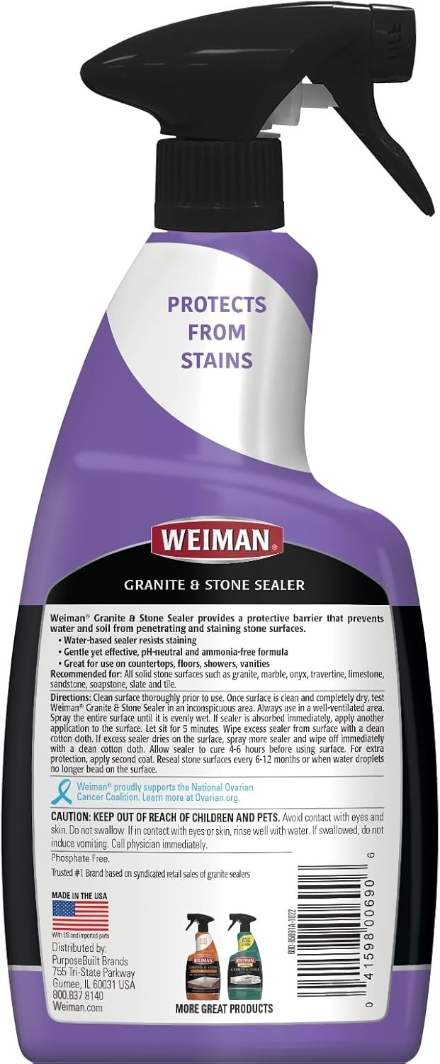 24 oz Granite & Stone Sealer – Gentle, Effective Protection for Countertops