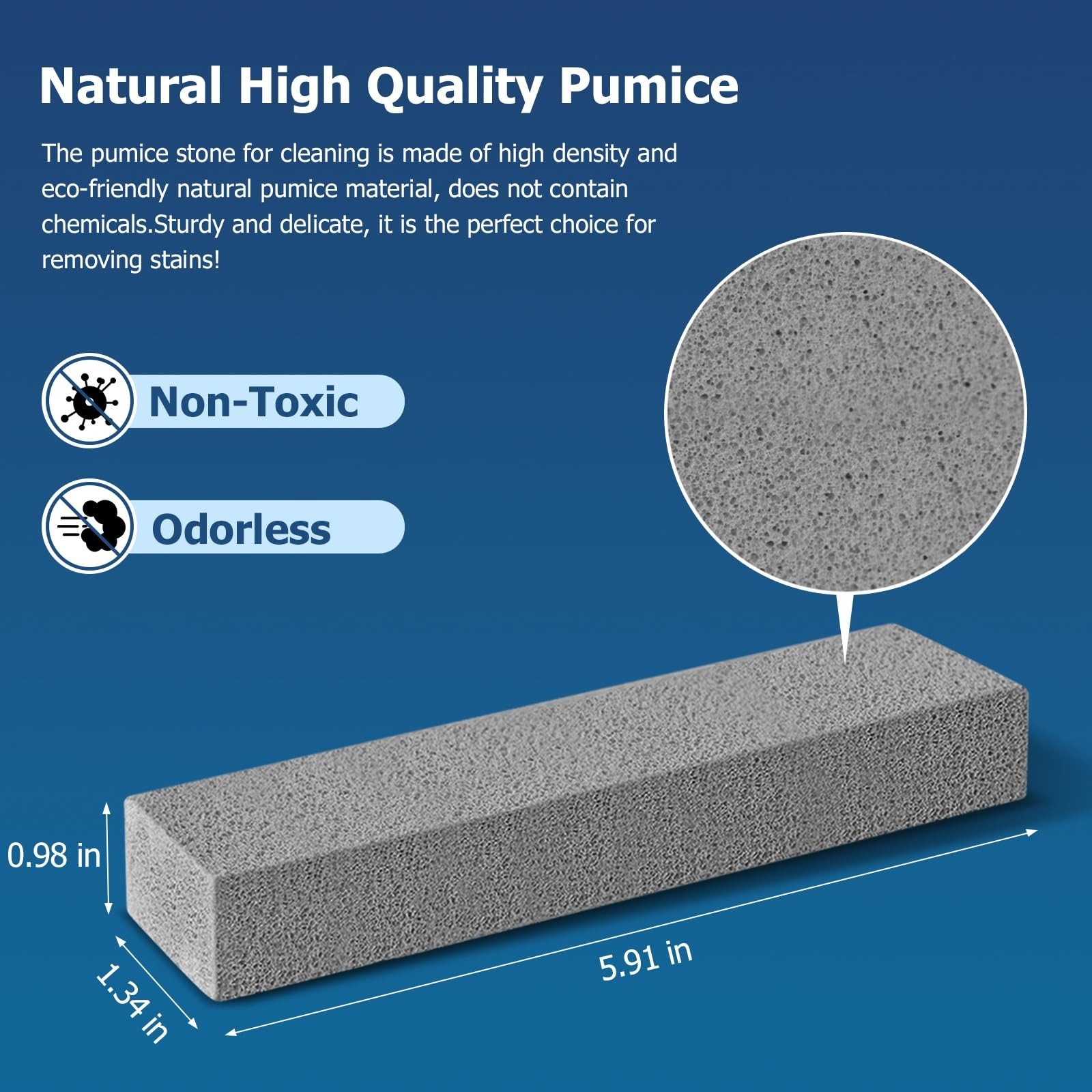 25 Pack Pumice Stones for Cleaning Pools, Ovens, Grills & Sinks – Heavy Duty Scr