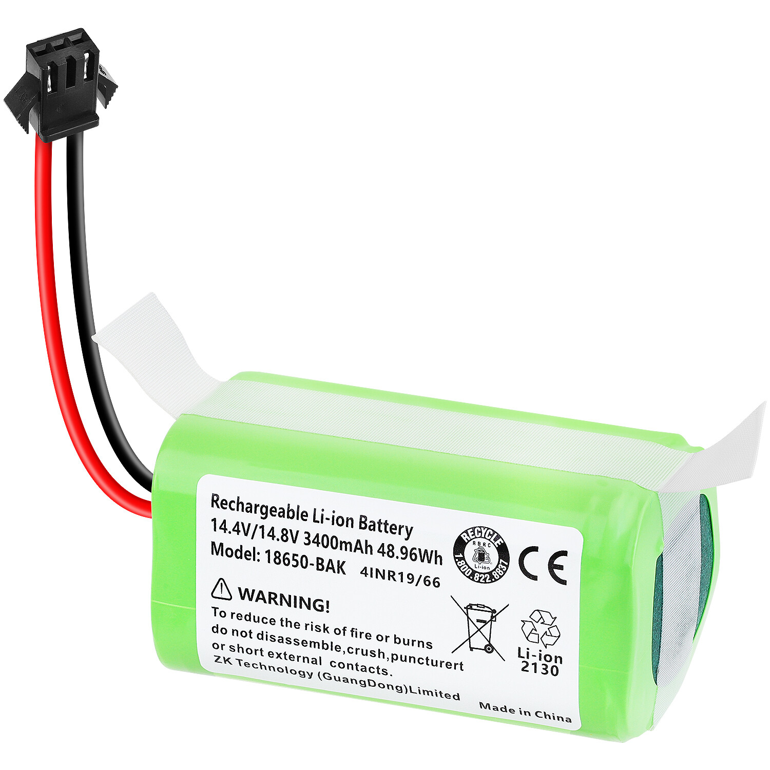 3400mAh 14.4V Li-ion Battery for Ecovacs Deebot N79S 500 N79 Eufy RoboVac 11S 30