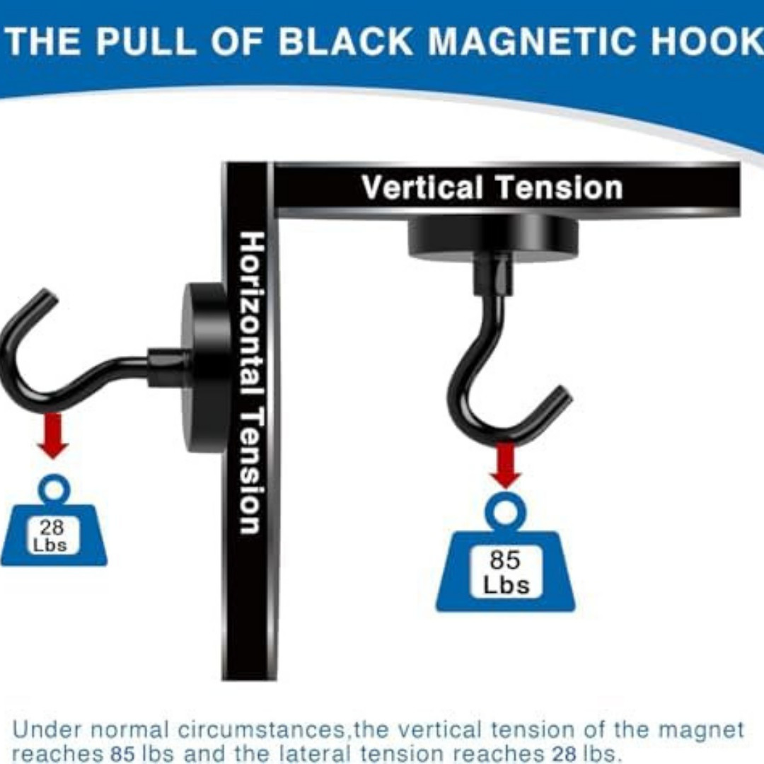 10 Pack LBS Heavy Duty Magnetic Hooks Magnet Hook for Hanging, Strong Magnetic