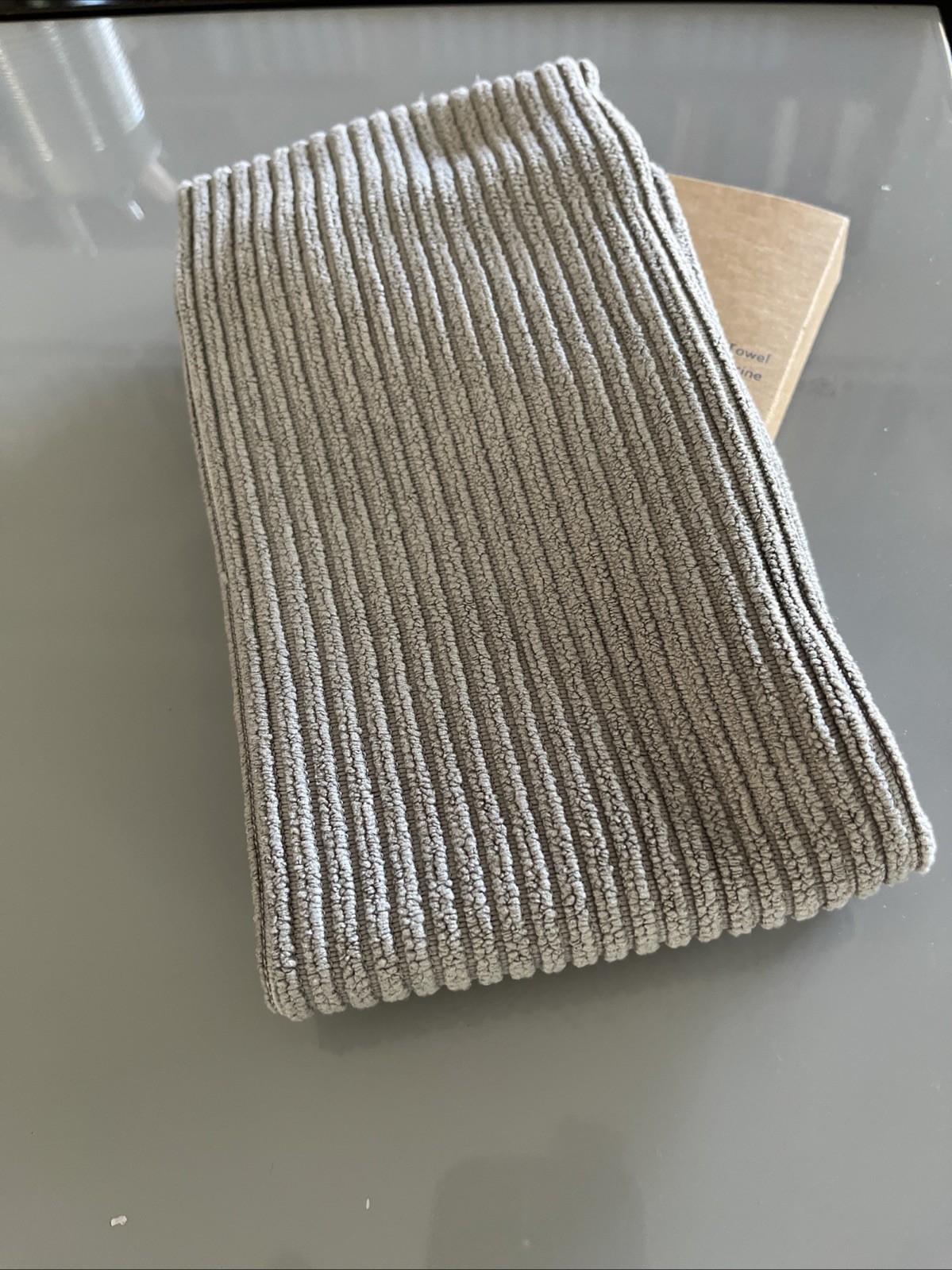 🧹Norwex Channel Textured Kitchen Towel, Grey Color brand new