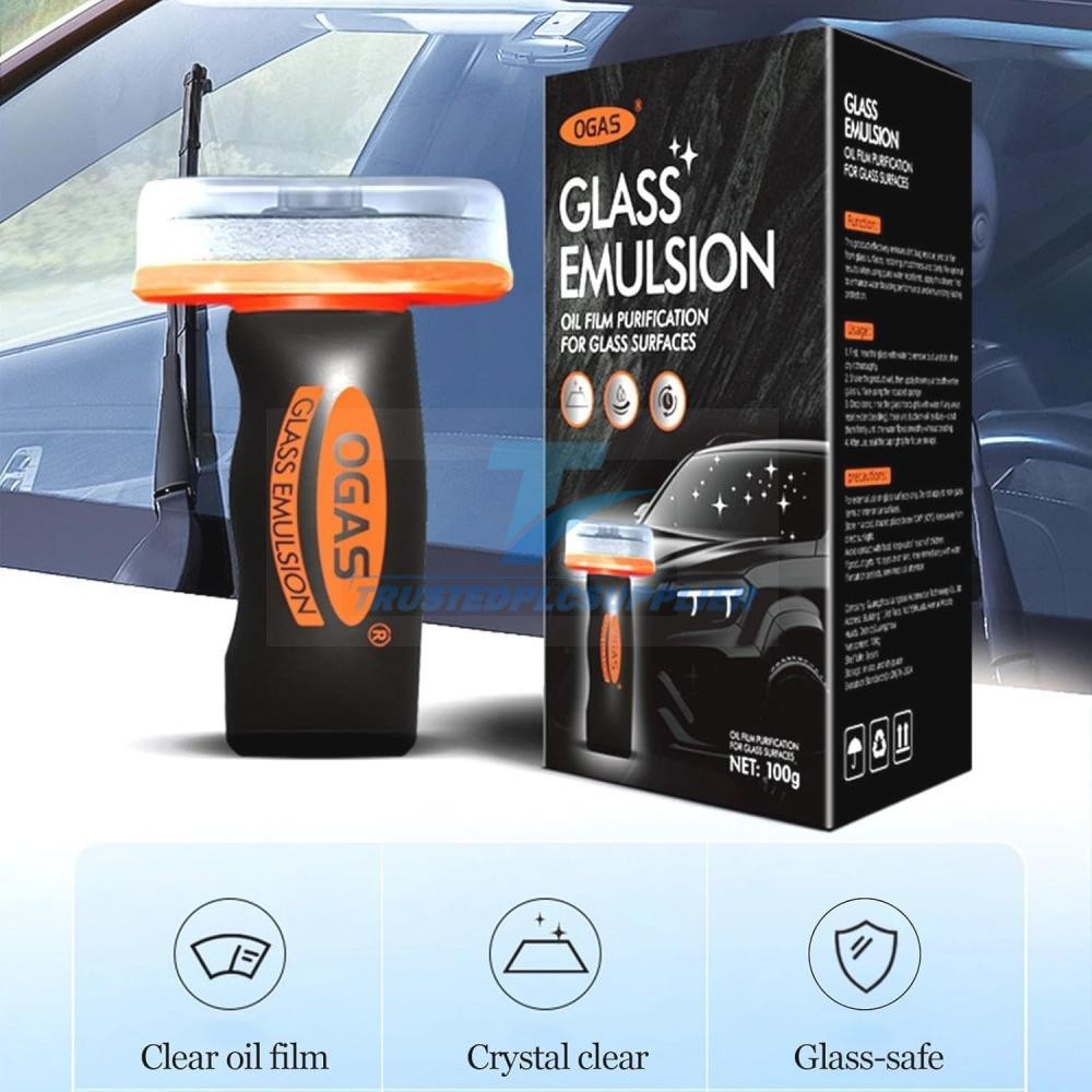 5PCS Glass Guard & Emulsion Cleaner – Oil Film Remover Lotion for Glass Surfac