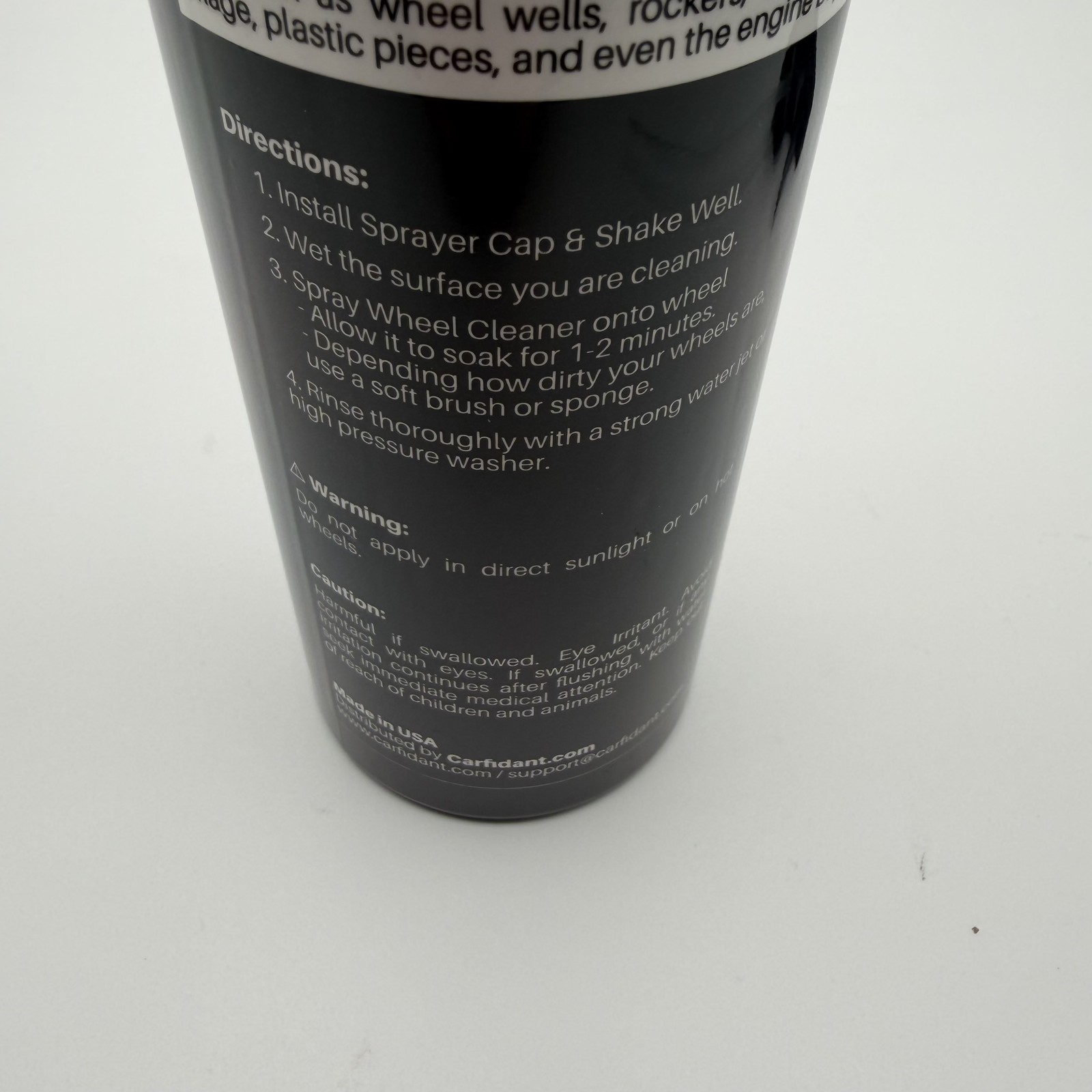 Carfidant Care Ultimate Wheel Cleaner 18oz (532ml) pH Balanced Acid-Free Gel