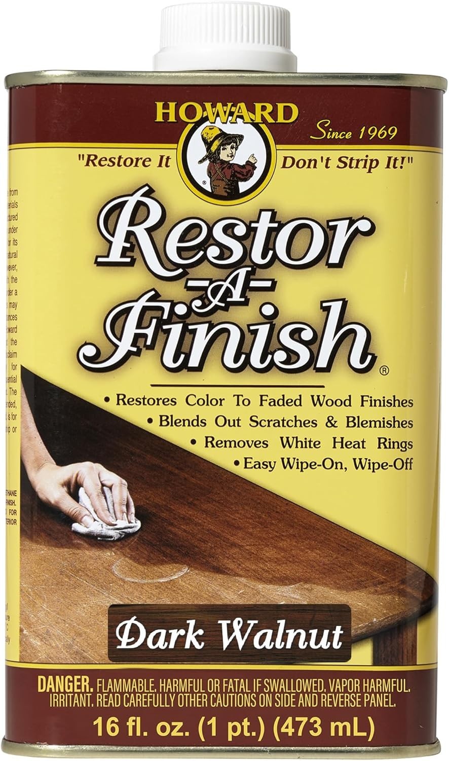 Howard Products RF6016 Restor-A-Finish 16 oz Dark Walnut