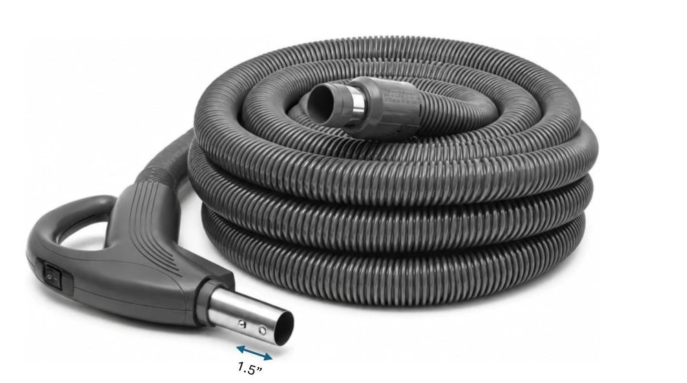 30 ft Low Voltage Hose Central Vac Hose, Compatible with Beam, Most 1.5″ Inlets