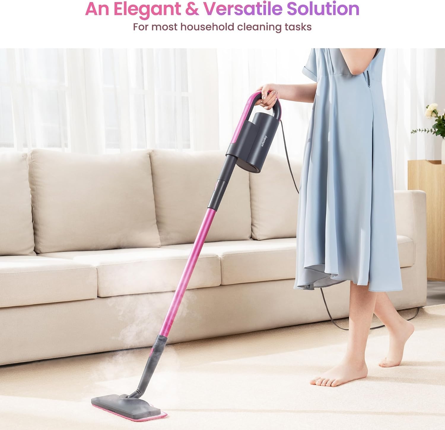 14-in-1 Steam Mop Cleaner with Handheld Steamer