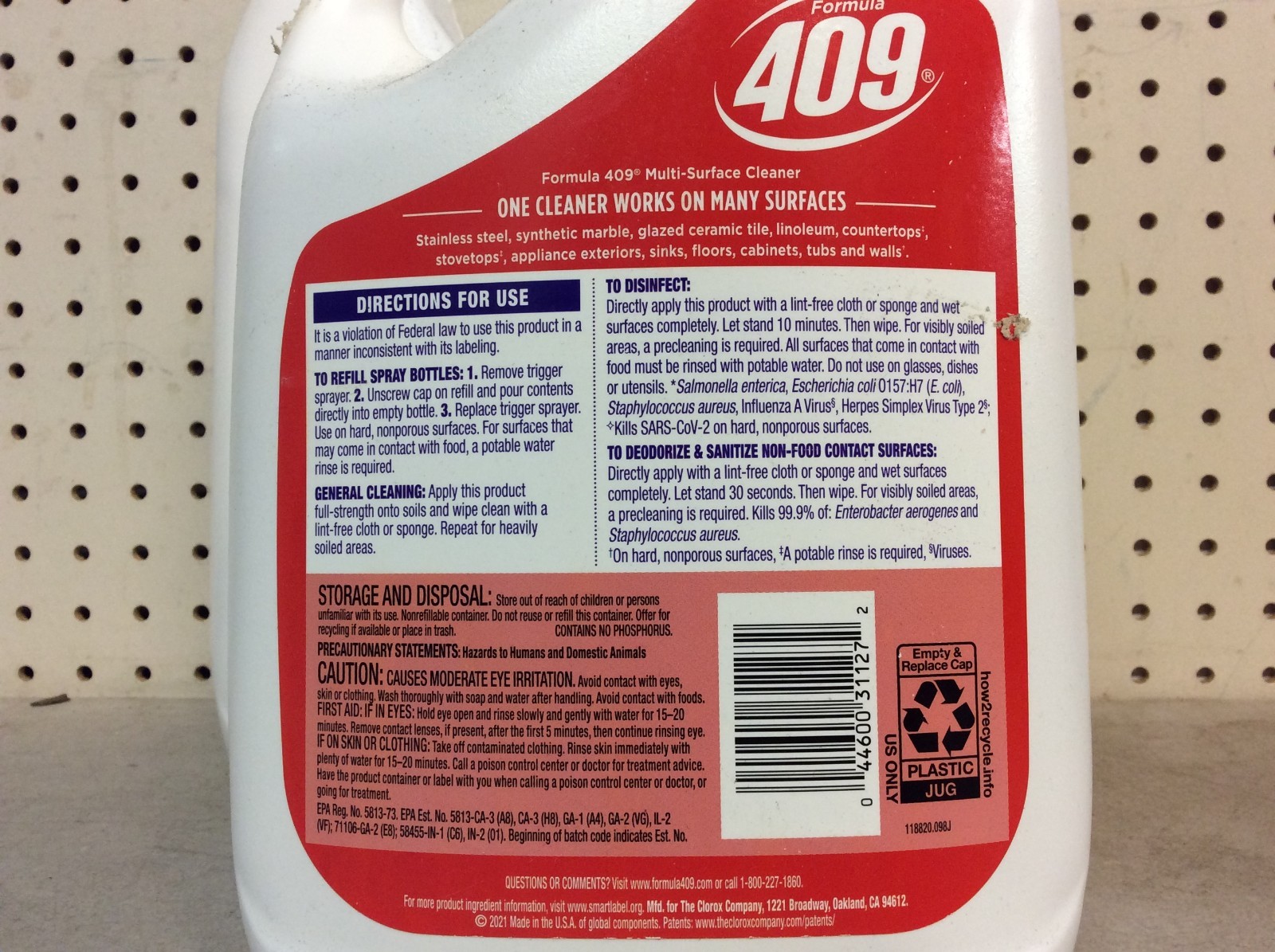 Formula 409 Multi Surface Cleaner, 128 fl oz, PACK OF 2 BOTTLES