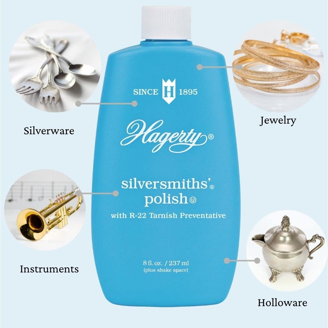 Hagerty Silversmiths’ Polish, Professional Silver Cleaner and Tarnish Remover…