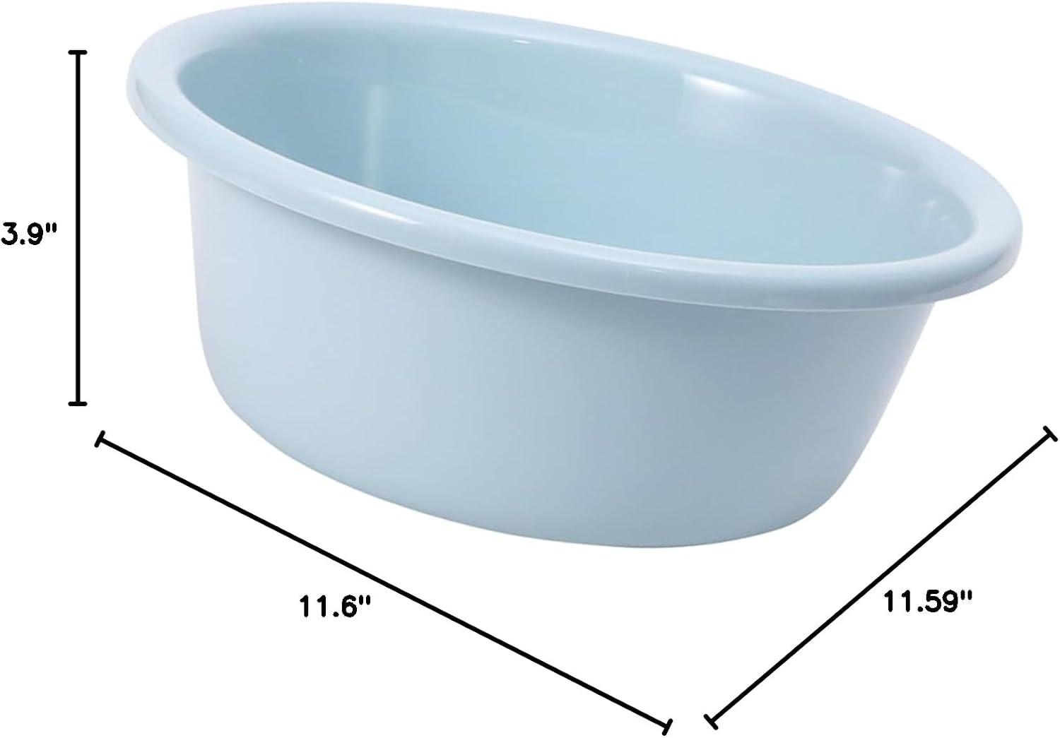 29.5X10Cm Blue Dishpan,Plastic Portable Wash Basin,Wash Basin for Baby Bottles,S