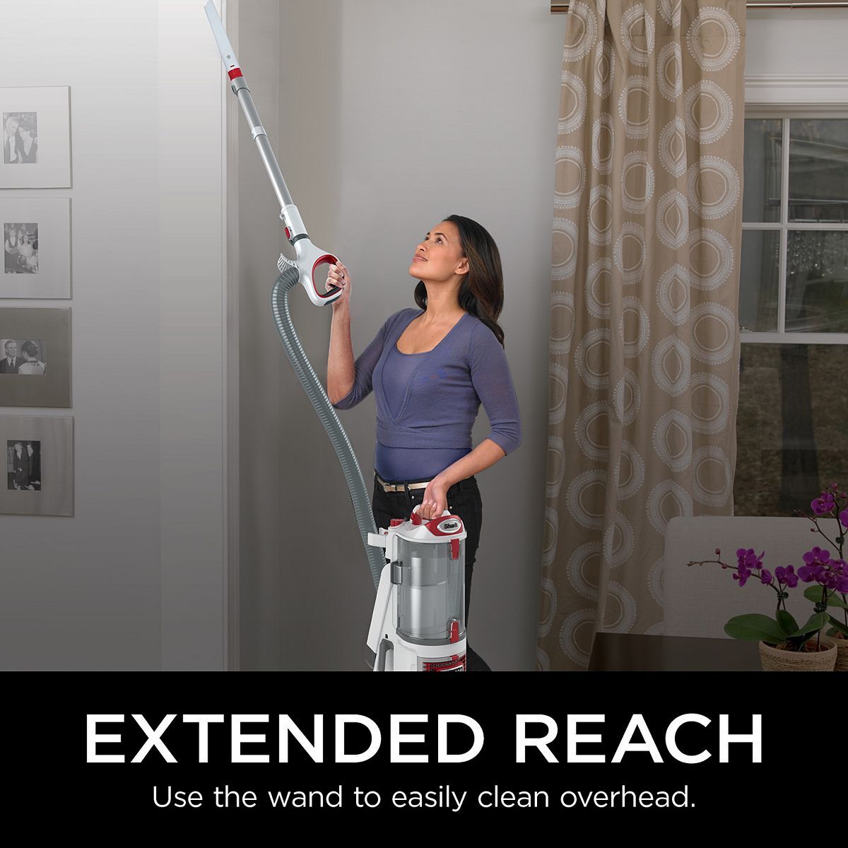 Shark NV501 Upright Vacuum Cleaner Lift-Away Bagless Red/White