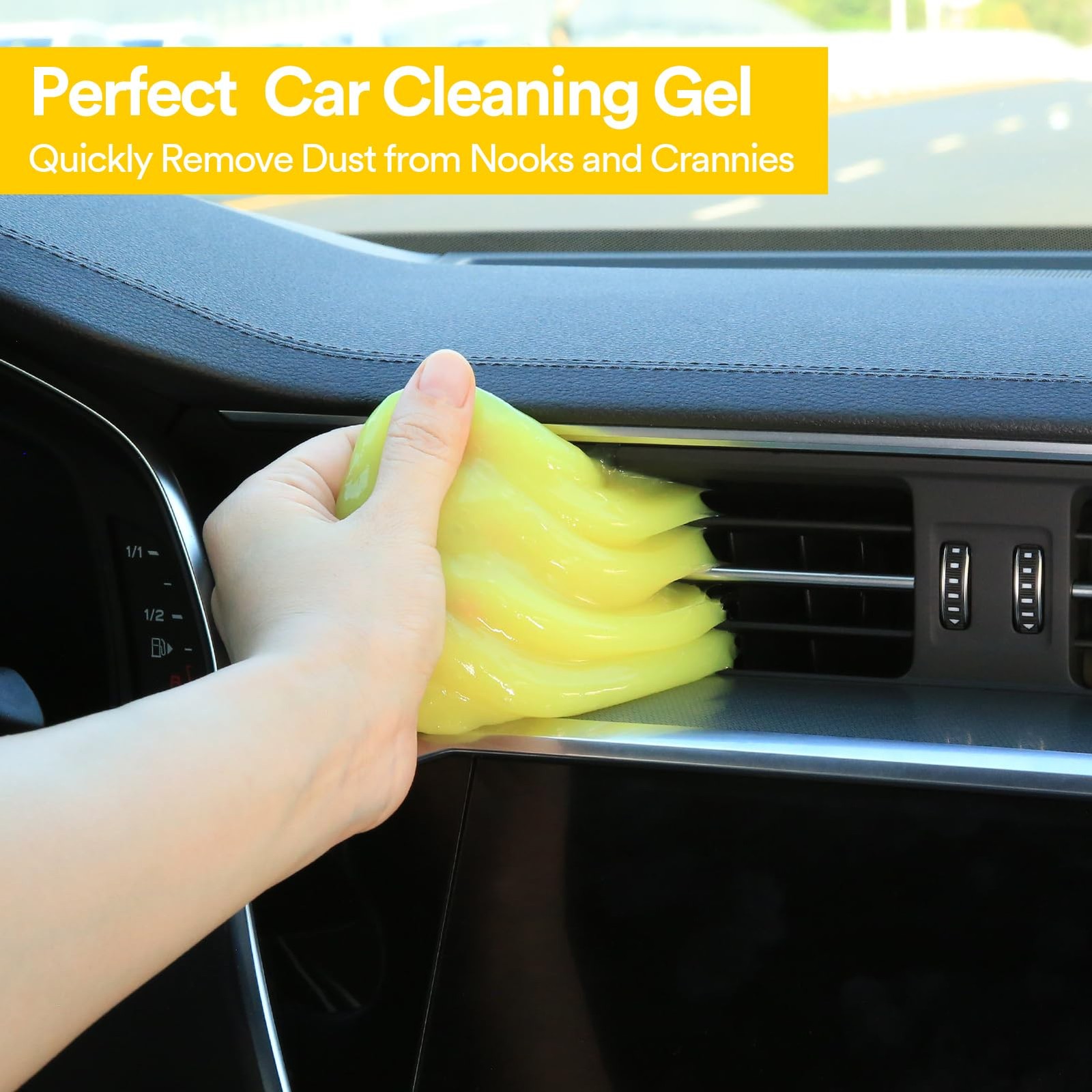 PULIDIKI Car Cleaning Gel Detailing Kit Clean Putty Gel Reusable Auto Detail Too