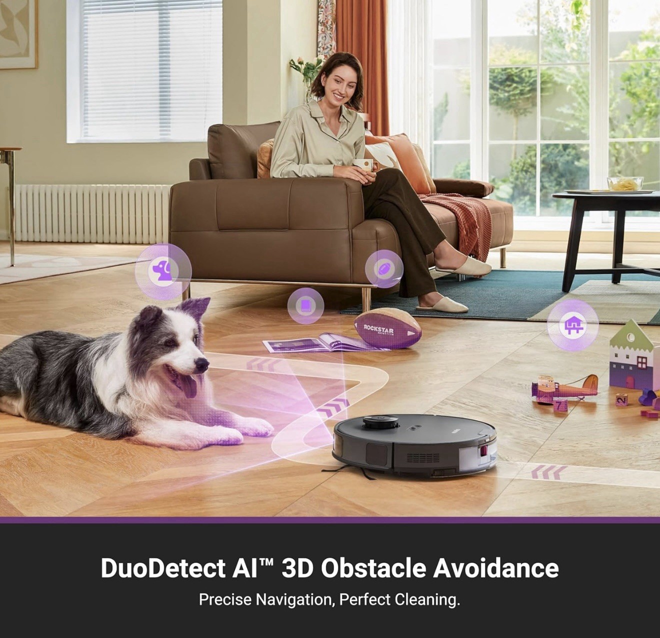 Eureka E20 Plus Robot Vacuum and Mop Combo with Bagless Self Emptying Station