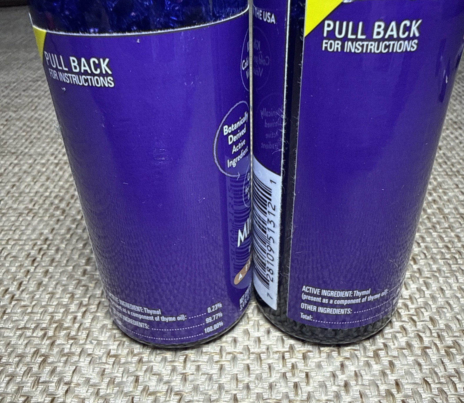 Joy Mangano Miracleclean WARM VANILLA Multi Surface Disinfectant Cleanser 3.4ea