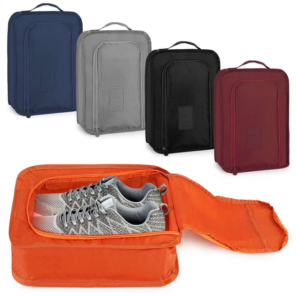 Travel Shoe Bags Zip Pouch Storage Organizer Waterproof Bag Shoes Carry Case Box