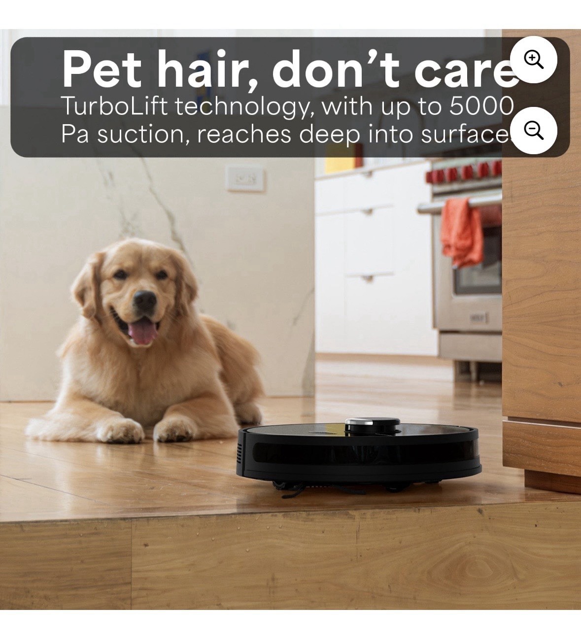 bObsweep Dustin Self-Emptying Robot Vacuum & Mop with 100-Day Dock