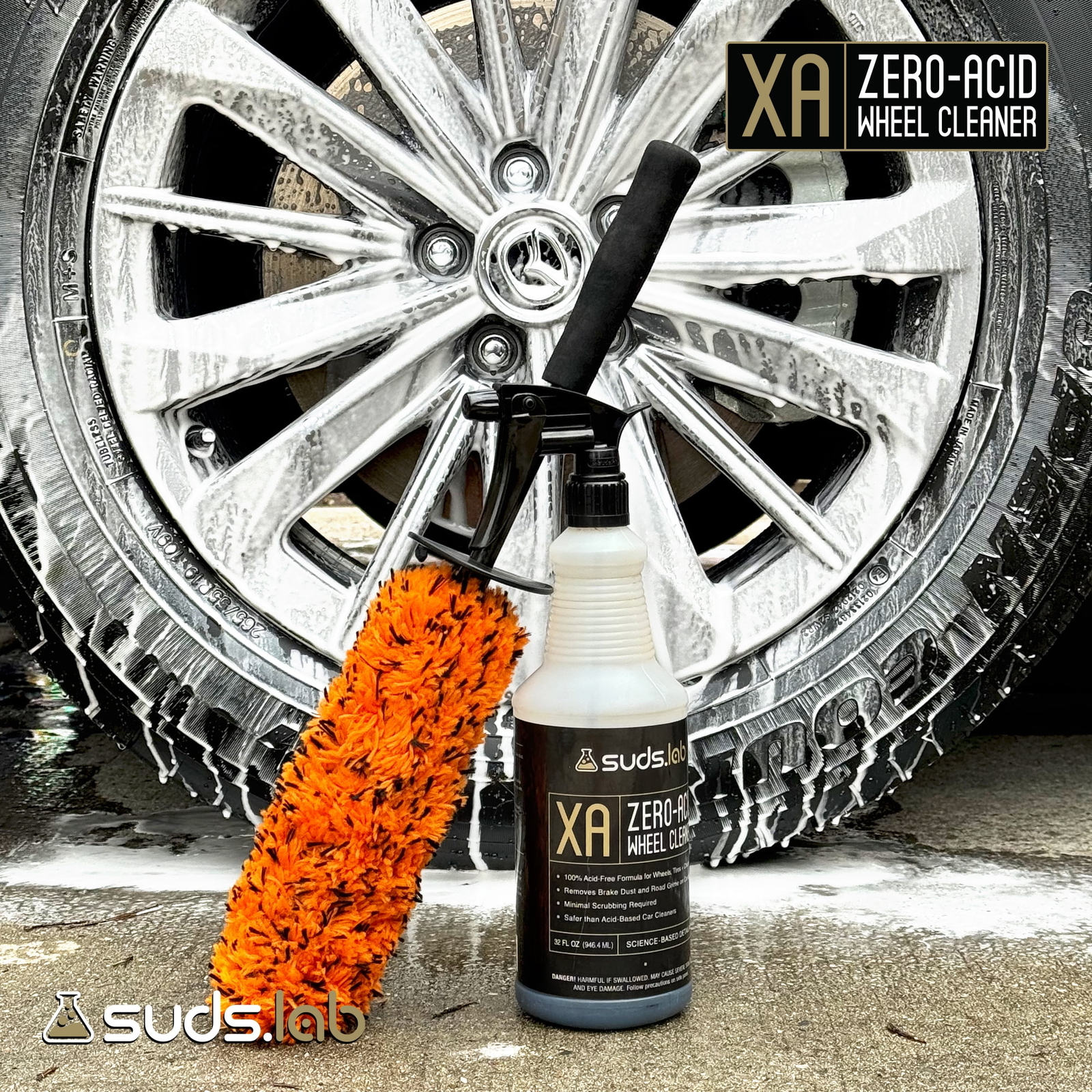 NEW, XA Zero-Acid Wheel Cleaner 32 oz.