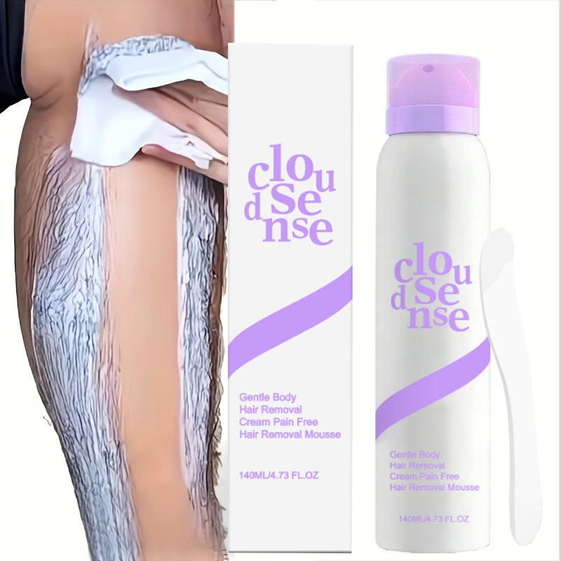 NEW Cloud Sense Gentle Hair Removal Mousse Spray, Aloe & Hyaluronic Acid