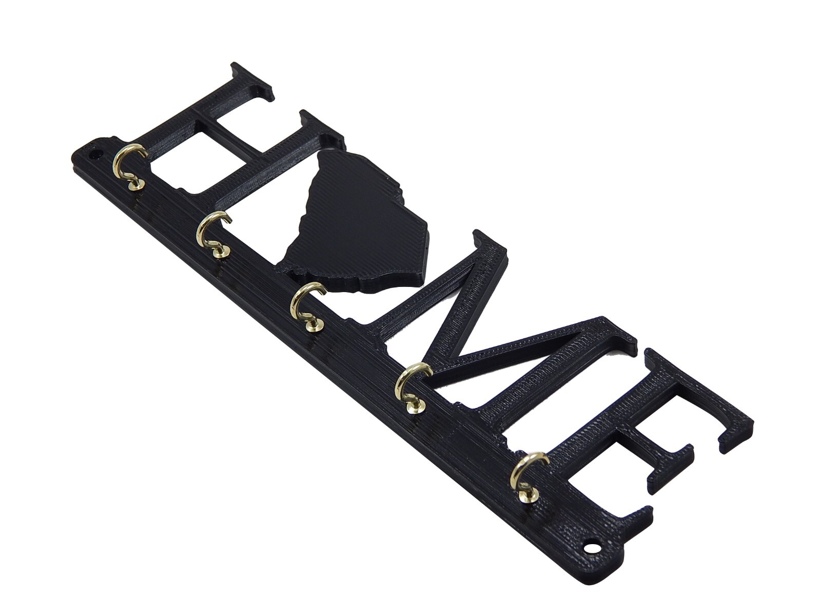South Carolina Home State Shape Key Holder Hanger Rack Housewarming Wall Gift
