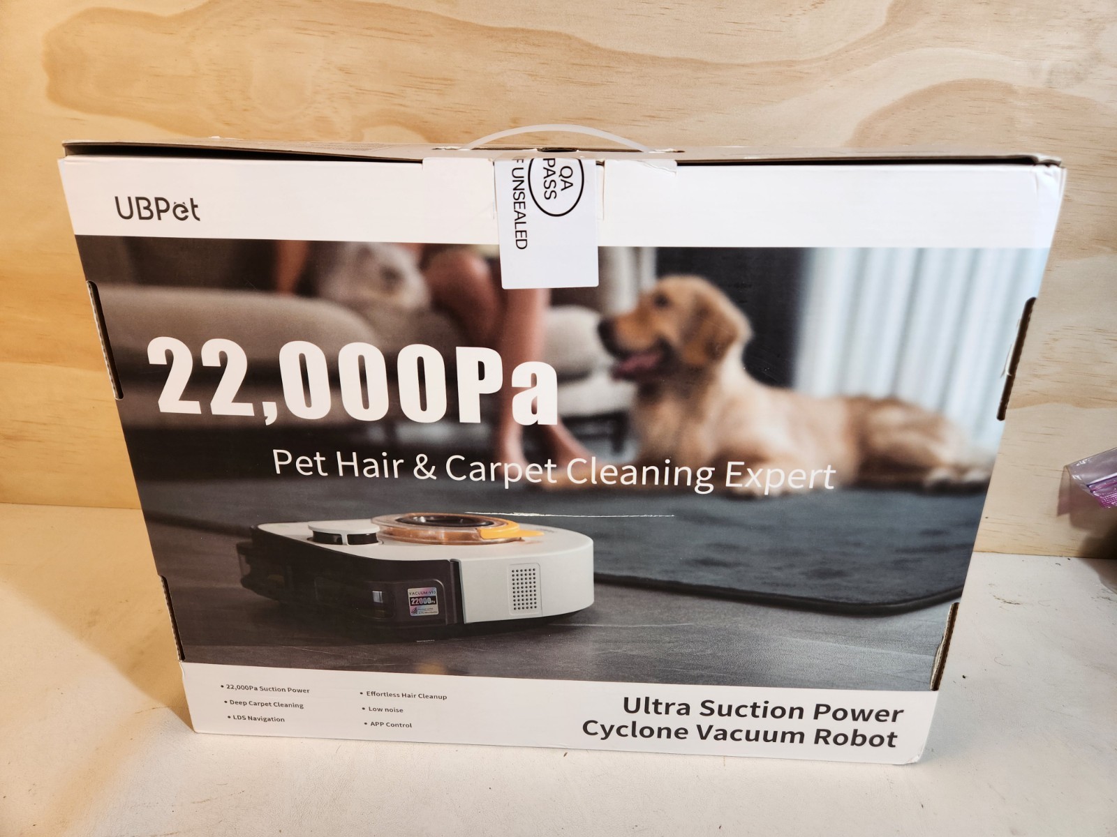 UBPET Robot Vacuum Cleaner 22000Pa Suction Smart Mapping LiDAR Pet Hair